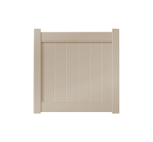 4’ x 4’ Sandstone Single Swing Vinyl Gate