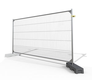 Anti-Climb Temporary Fence Panel - 6'6" Tall x 11'6" Wide: Kit