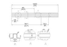 7' 11-gauge AFS Forever Galvanized Steel Post STD for Wood Fences