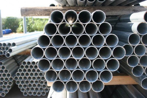 2-1/2" x .095 x 12'6" CR20 Commercial Galvanized Pipe for Chain Link Fences