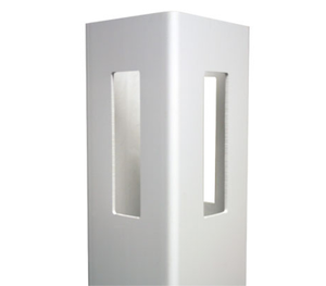 [K-373] White 3 Way Post 5" x 5" x 8' For Vinyl Fences