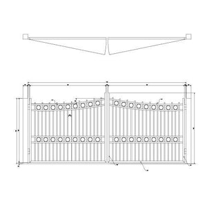 Under Arch Gate with Rings