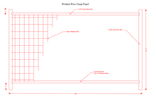 Anti-Climb Temporary Fence Panel- 6'6" Tall x 11'-5" Wide: 100' Package