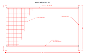 Anti-Climb Temporary Fence Panel- Bundle- 6'6" Tall x 10'-5" Wide