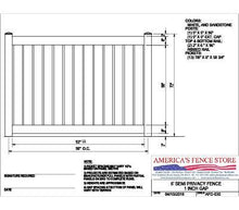 [350 Feet Of Fence] 6' Tall Semi-Privacy 1" Air Space AFC-030 Vinyl Complete Fence Package