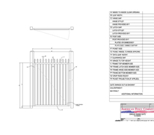 36" x 72" Spear Top Single Swing Gate